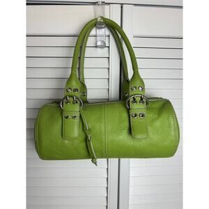 Y2K Lime Green Baguette Bag 💚 Buckle Accent It Girl Shoulder Bag Bandolino
